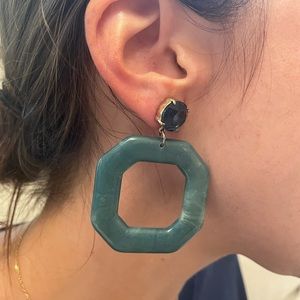 Teal Anthropologie Earrings